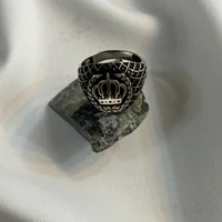 انگشتر تاج تمام نقره