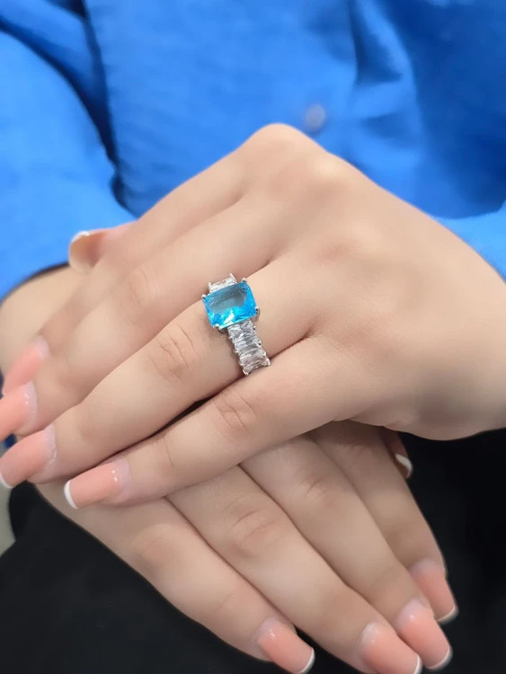 انگشتر جواهری جدید، زنانه_دخترانه، در چهار رنگ شیک و خاص💍