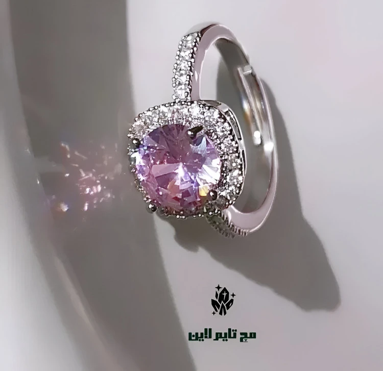 انگشتر جواهری مربعی