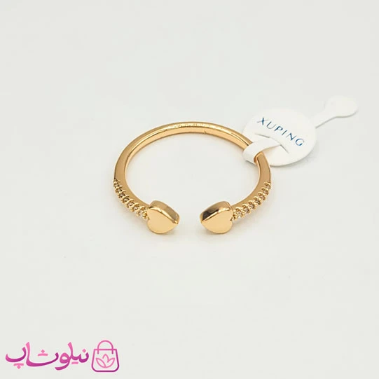 انگشتر دخترانه ژوپینگ ظریف طرح قلب