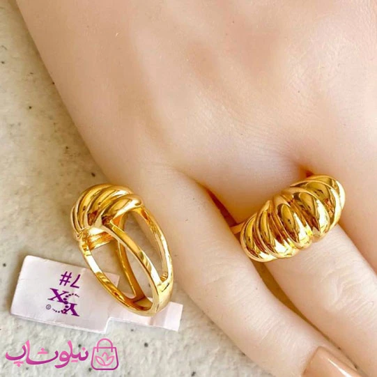 انگشتر زنانه YSX طلایی رنگ کد 23