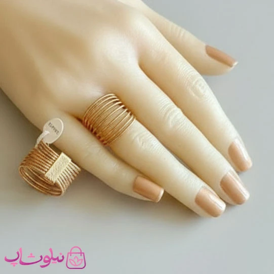 انگشتر زنانه ژوپینگ 9 ردیفه کد 2991