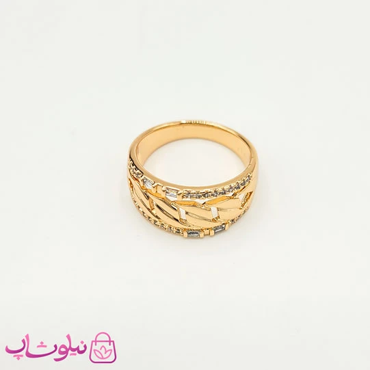 انگشتر زنانه ژوپینگ طرح کارتیه پهن کد 1291