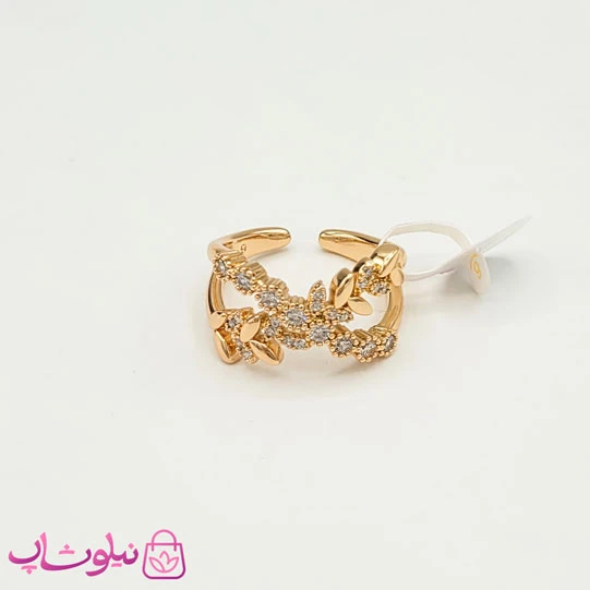 انگشتر زنانه ژوپینگ مدل ضربدری کد 1191
