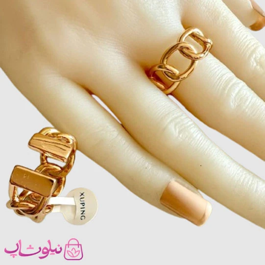 انگشتر زنانه ژوپینگ مدل کارتیه پهن فری سایز کد 2491