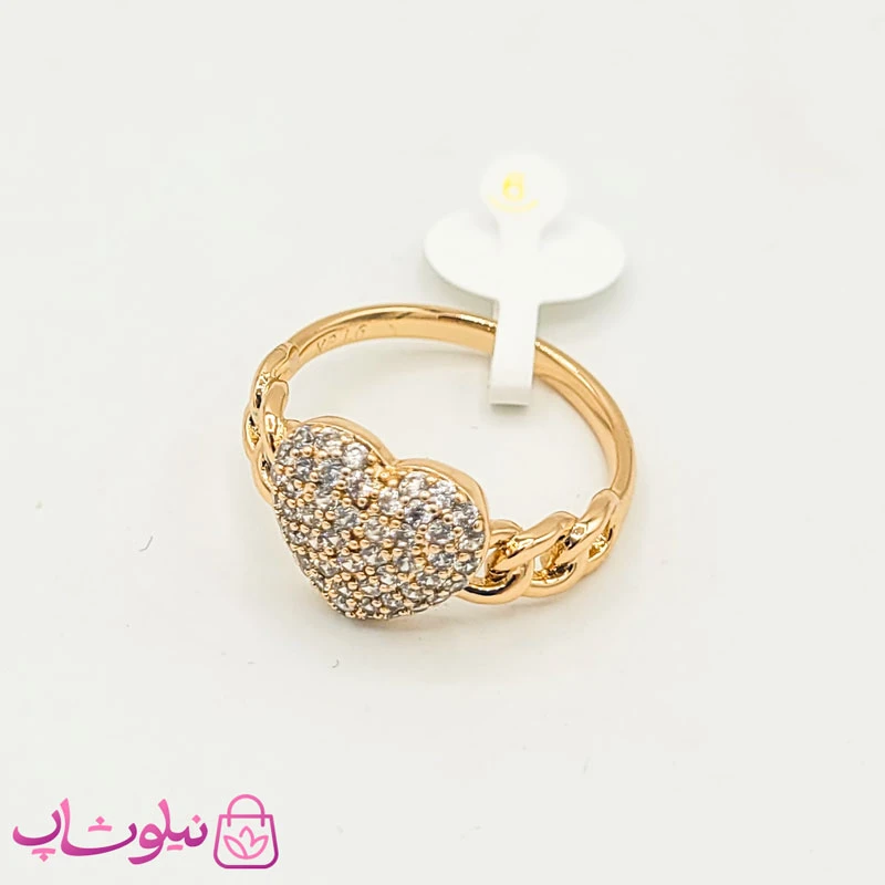 انگشتر زنانه ژوپینگ کارتیه طرح قلب کد 2991