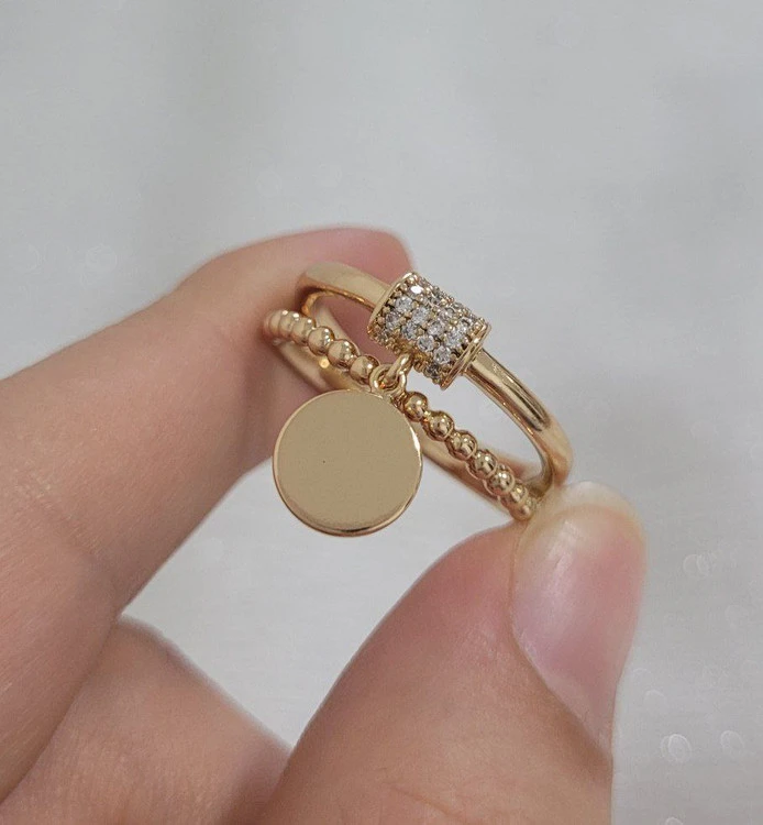 انگشتر طرح طلای زنانه،برند معتبر ژوپینگ،در دو مدل جذاب💍