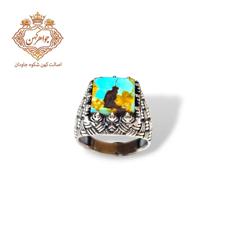 انگشتر فیروزه مردانه (کد ۱۰۱)