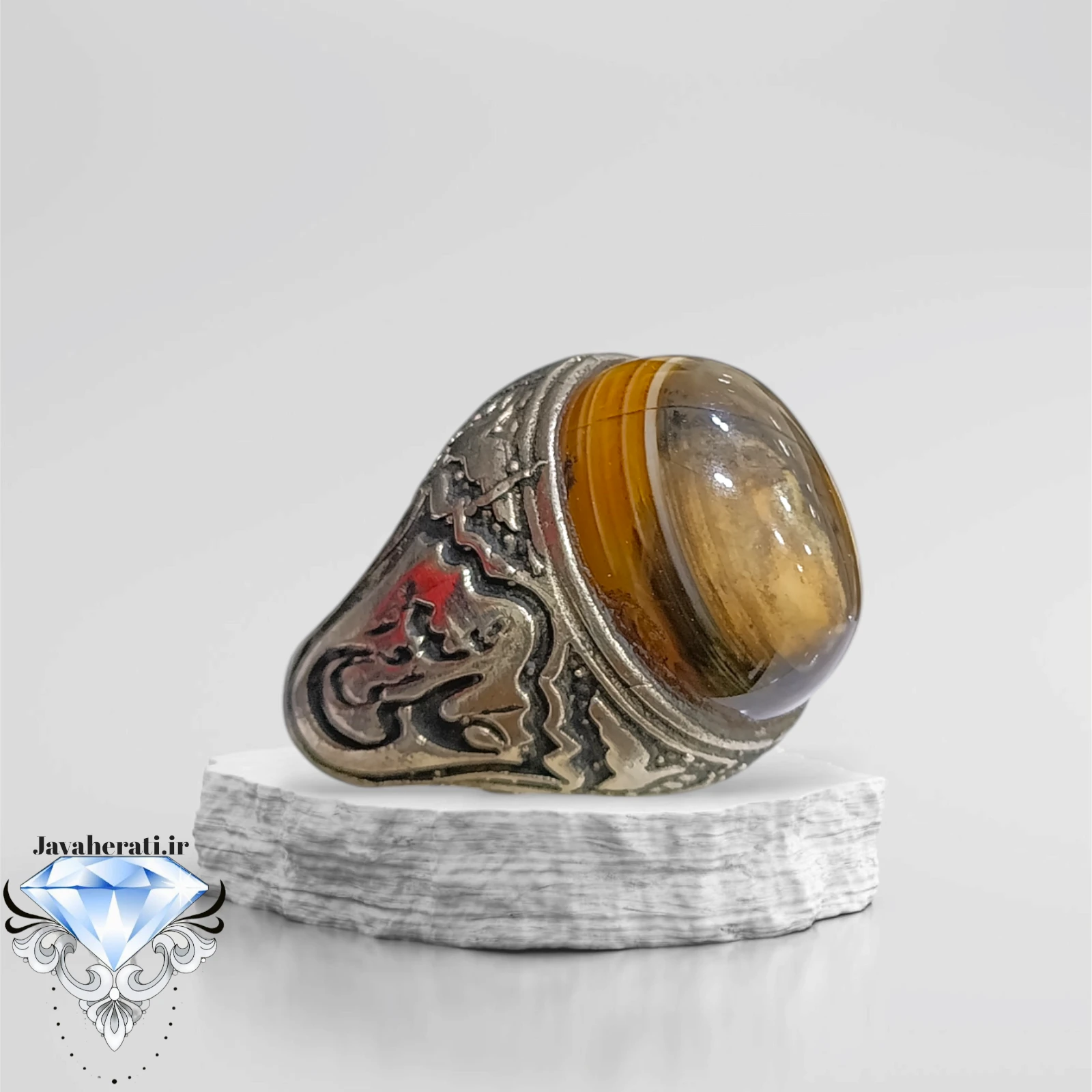 انگشتر مردانه سه پوست سلیمانی