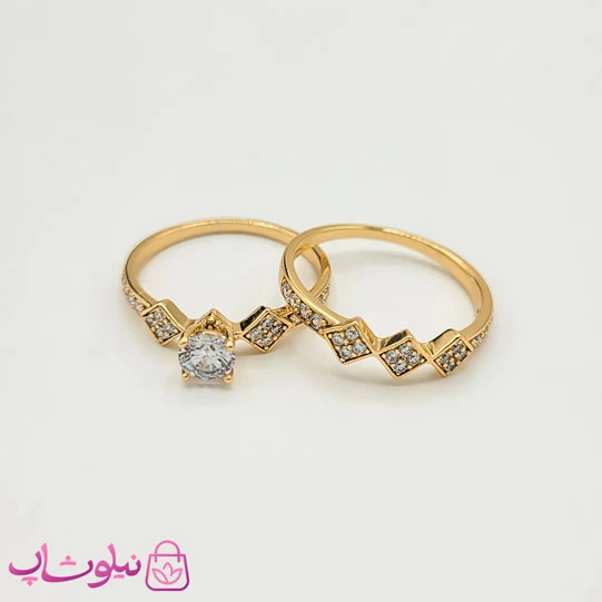 انگشتر ژوپینگ حلقه و پشت حلقه کد 1550