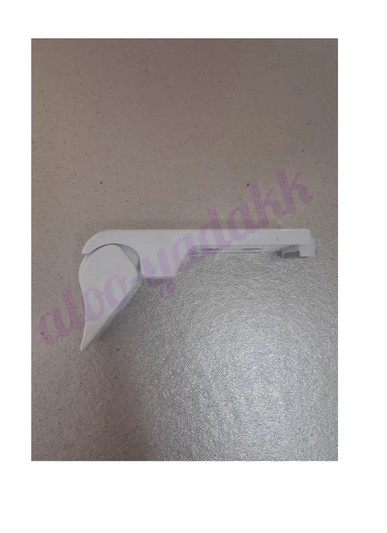 اهرم دستگیره متحرک دو پیچ مدل تخت انتهای اشکی شکل رنگ سفید(تکی)