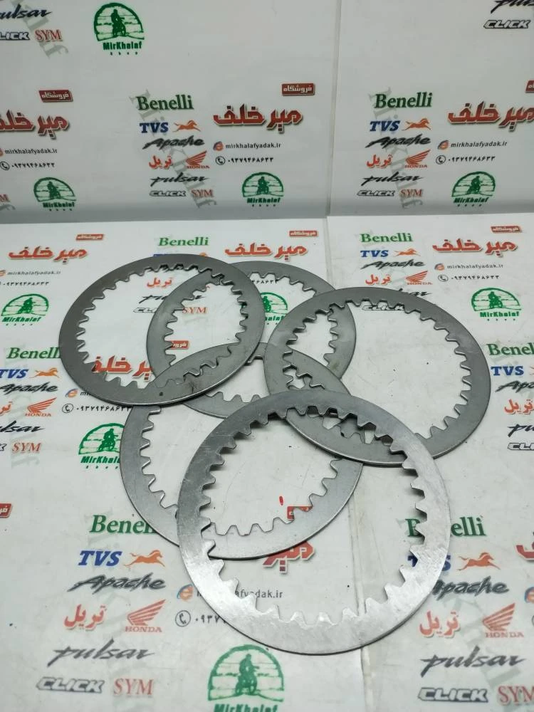اهنی فلزی صفحه کلاچ موتور پالس 180 ug4 (بدون هندل) هندی (هرعدد)