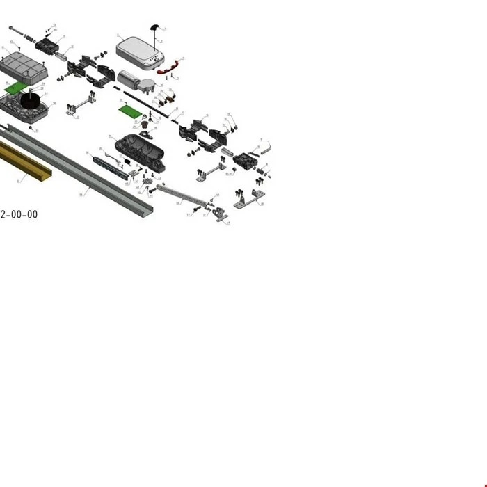 اپراتور زیر سقفی (سکشنال) +EX4024D دبل ( دو موتوره )