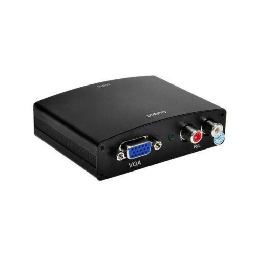 اچ دی ام آی به وی جی ای بدنه فلزی آداپتور دار HDMI TO VGA+ADAPTER