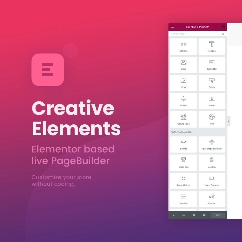 اژول Creative Elements 2.11.0-صفحه ساز قدرتمند برای پرستاشاپ