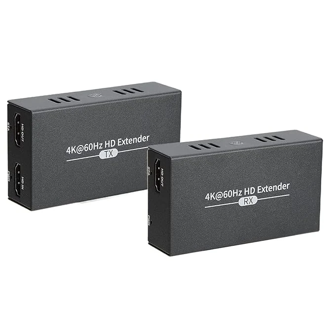اکستندر حرفه‌ای HDMI مدل PW HT239 با پشتیبانی 4K بسته 2 عددی