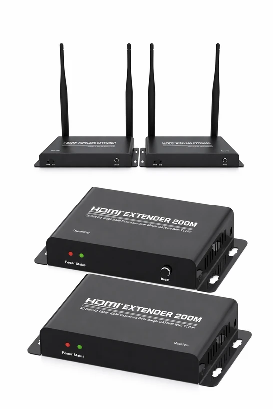 اکستندر وایرلس HDMI تی سی تی مدل TC-HWX-200 برد 200 متر