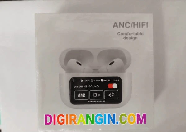 ایرپاد ANC/HIFI درجه یک با نمایشگر لمسی کیس (Ambient Sound)