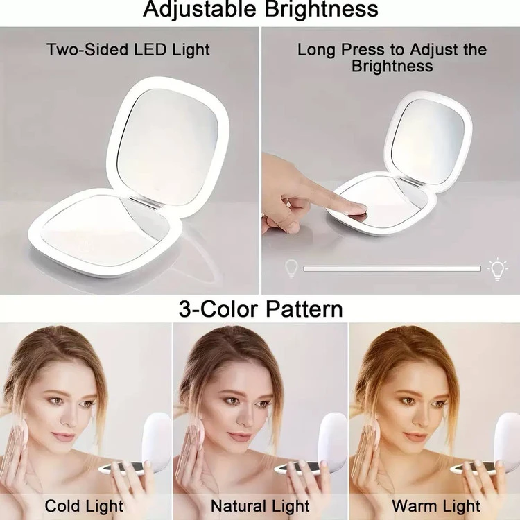 اینه ارایشی LED دوطرفه