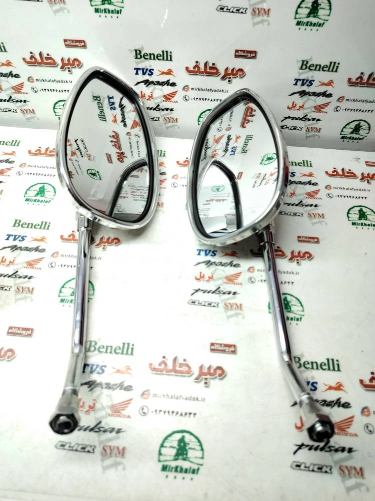 اینه موتور هارلی و طرح هارلی استیل (جفتی)