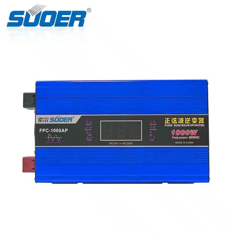 اینورتر سینوسی سوئر مدل SUOER FPC-1000A توان 1000 وات (خروجی موج خالص)