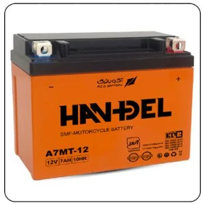 باتری 7 آمپر موتورسیکلت پهن هندل Handel