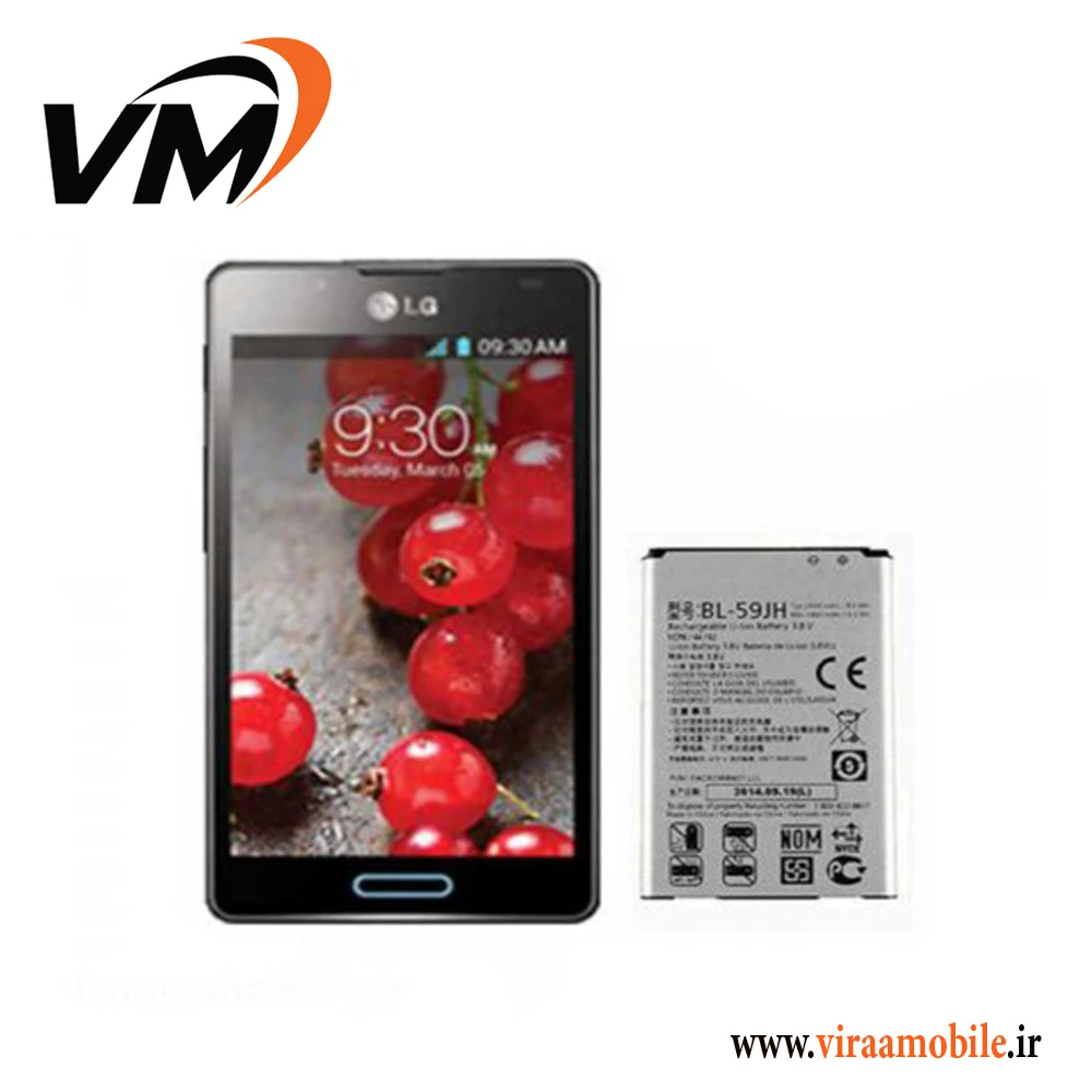 باتری اصلی ال جی LG Optimus L7 ii dual P715 – BL-59JH