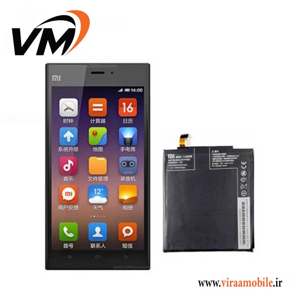 باتری اصلی شیائومی Xiaomi Mi 3 – BM31
