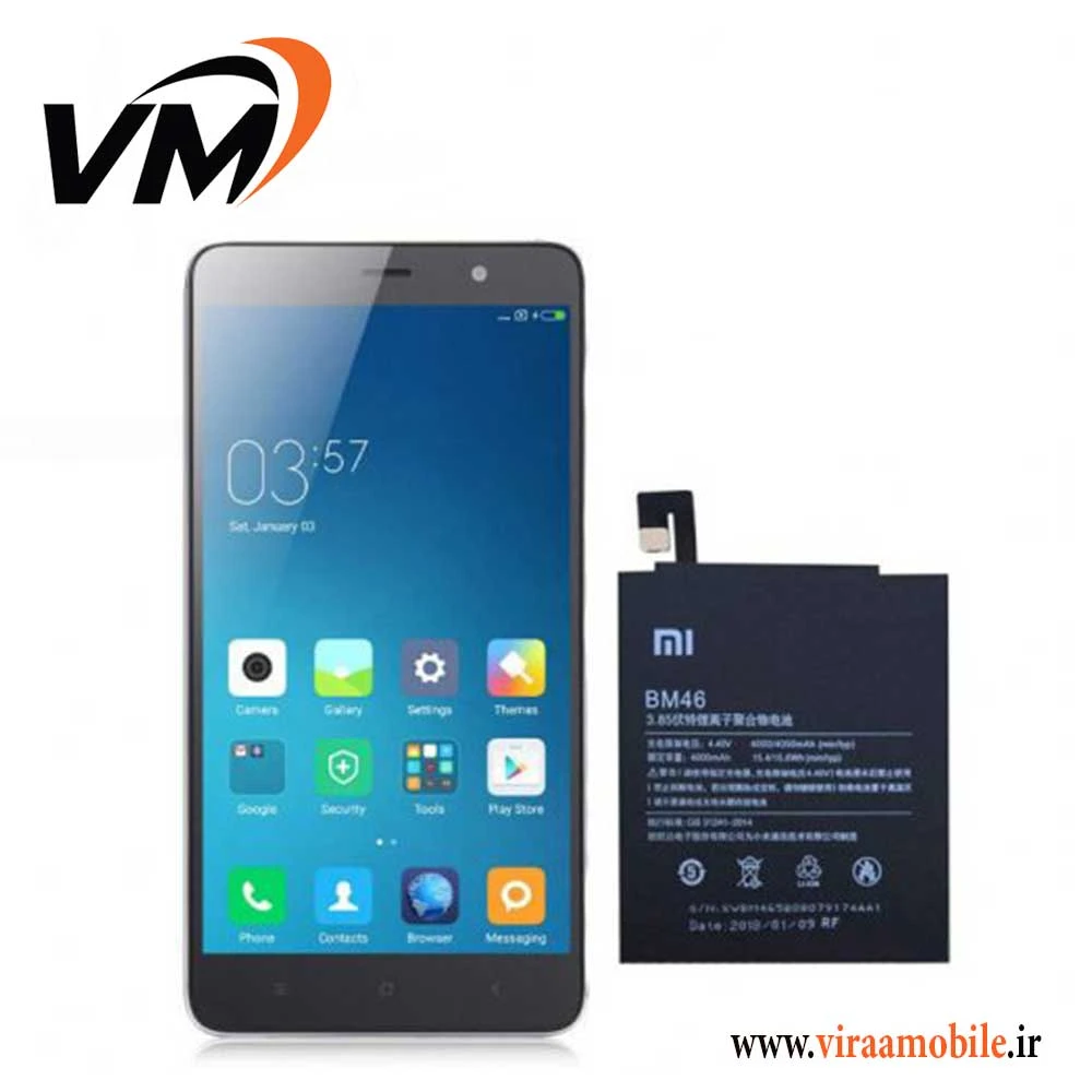 باتری اصلی شیائومی Xiaomi Redmi Note 3 – BM46
