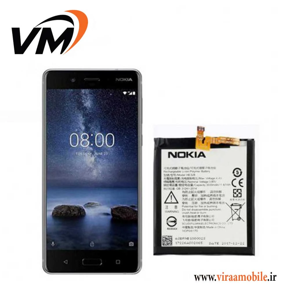 باتری اصلی نوکیا NOKIA 8 – HE328