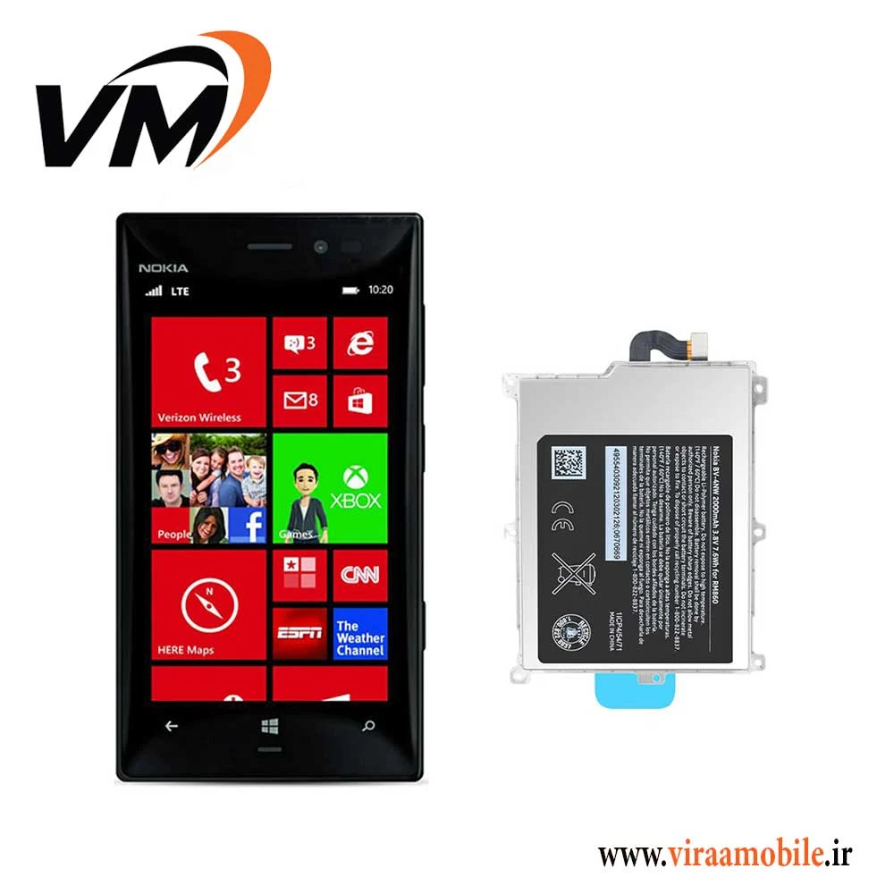 باتری اصلی نوکیا Nokia Lumia 928 – BV- 4NW