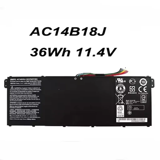 باتری ایسر لبتاپ 3Acer سلولی مدل AC14B18J اورجینال امازون المان