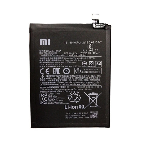 باتری شیائومی Xiaomi Redmi Note 10 5G مدل BN5A