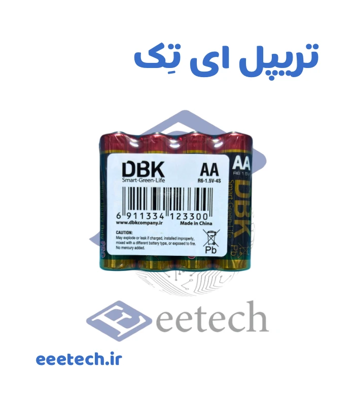 باتری قلمی DBK | شیرینگ 4 عددی | مدل SUPER HEAVY DUTY PRO | سایز AA