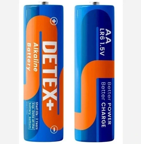 باتری قلمی الکالاین DETEX مدل AA LR6 1.5V – مناسب وسایل کم و پرمصرف