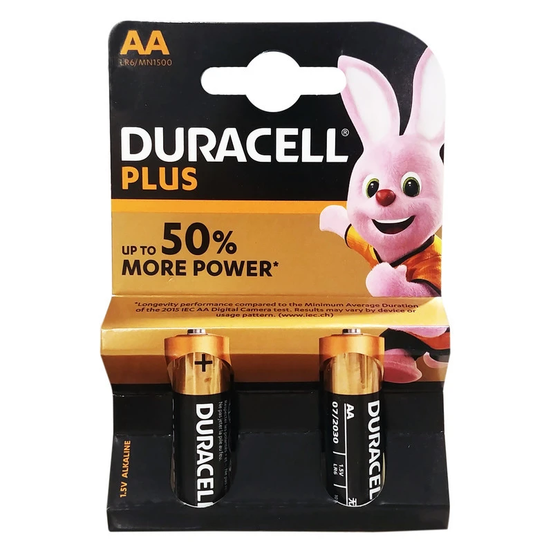 باتری قلمی دوراسل مدل Duracell PLUS-LR6 بسته 2 عددی