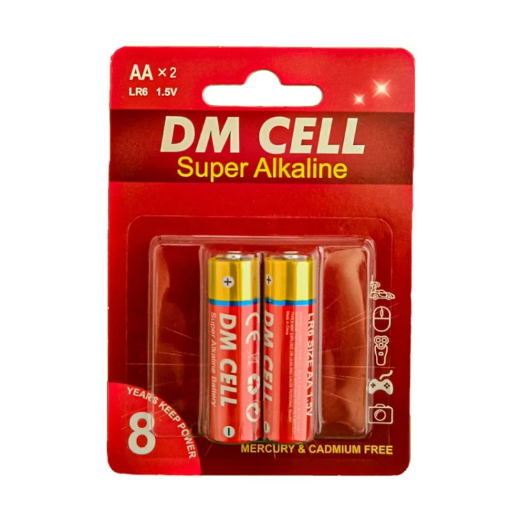 باتری قلمی دی ام سل مدل super alkaline بسته 2 عددی