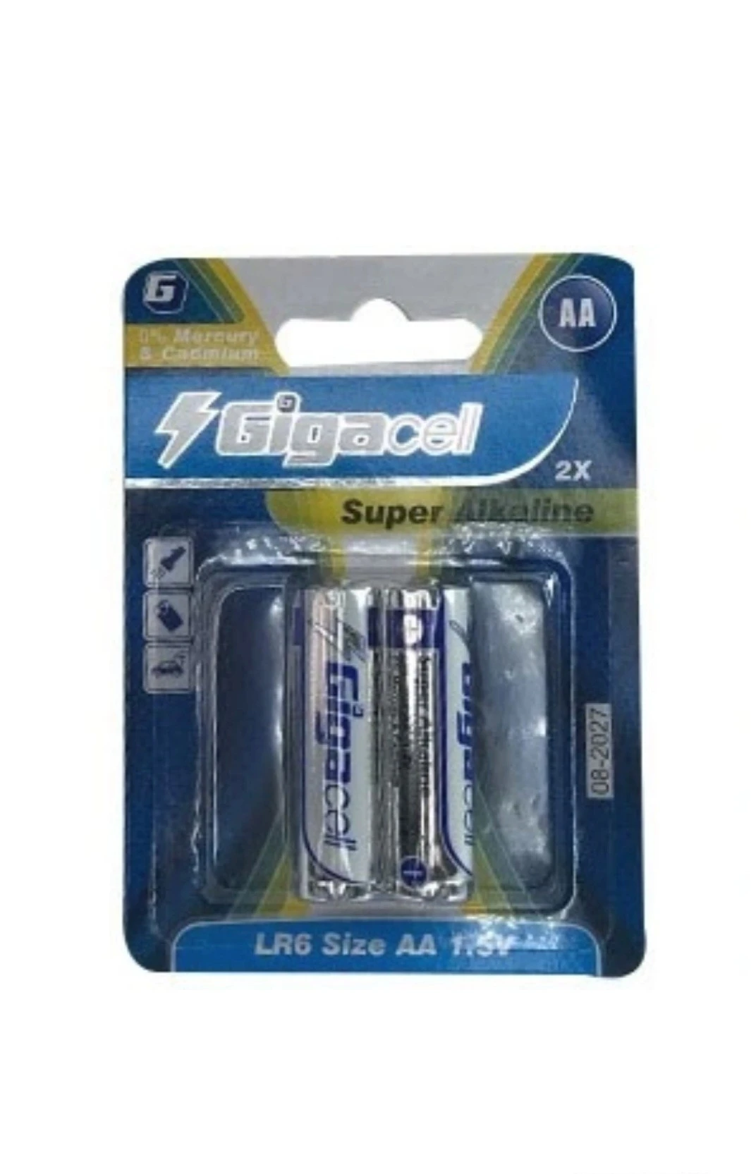 باتری قلمی گیگاسل Super Alkaline مدل LR06 بسته دو عددی