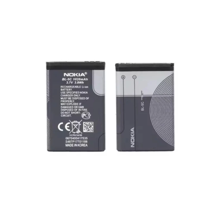 باتری موبایل Nokia مدل BL-5C با ظرفیت 1020mAh - اصلی - (گارانتی شش ماهه)
