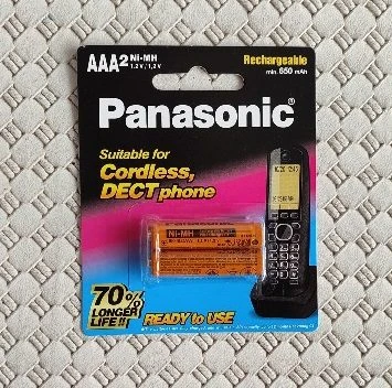 باتری نیم قلم شارژ PANASONIC 650