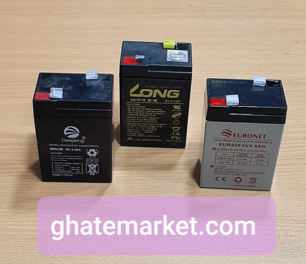 باتری کتابی 12 ولت جاروشارژی کیپ