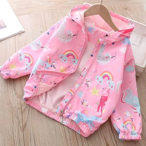 بادگیر بچگانه ضدباد طرح یونیکورن و رنگین‌کمان مدل Unicorn Dream