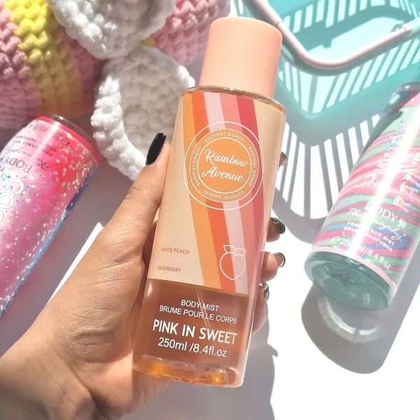 بادی اسپلش pink in sweet رایحه Rainbow Avenue