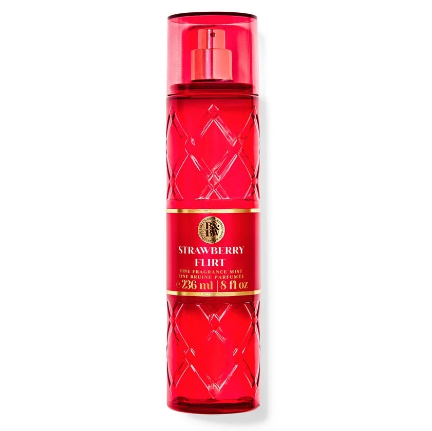 بادی اسپلش بث اند بادی وورکس Bath and Body Works رایحه Strawberry Flirt حجم 236 میل اصل و اورجینال