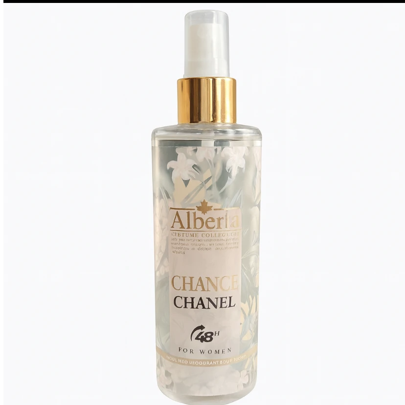 بادی اسپلش زنانه آلبرتا مدل Chance Chanel – Alberta Women Body Splash Chance حجم 250 میلی‌لیتر