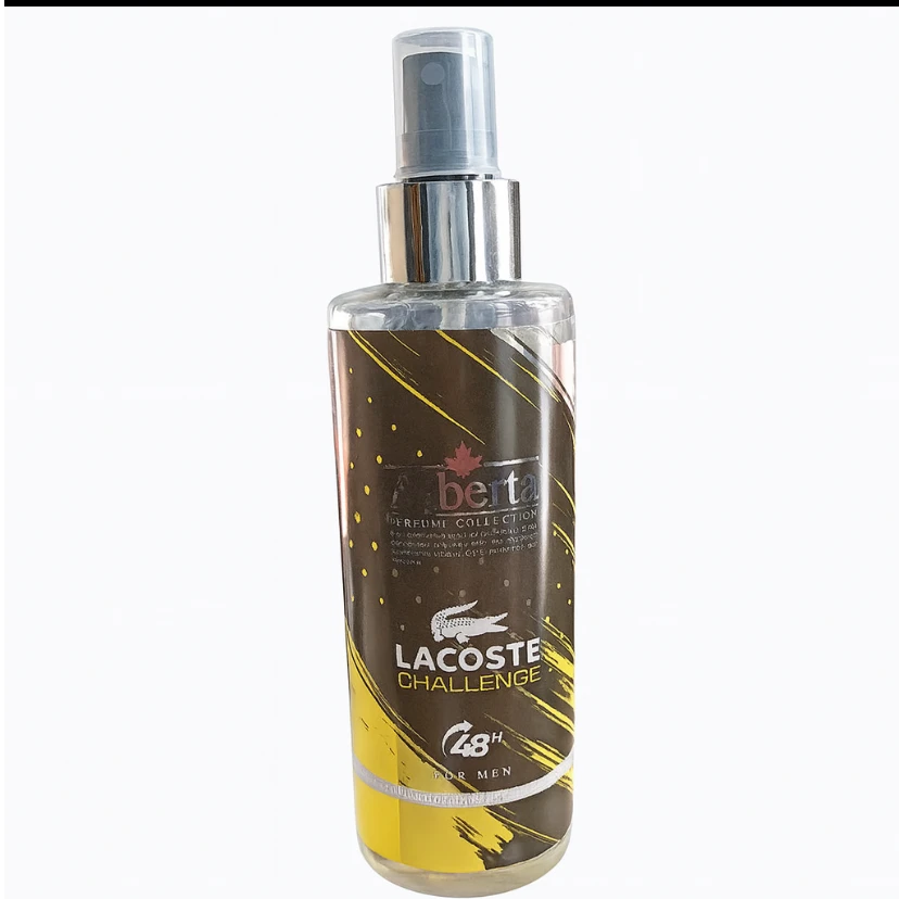 بادی اسپلش مردانه آلبرتا مدل Lacoste Challenge حجم 250 میلی‌لیتر