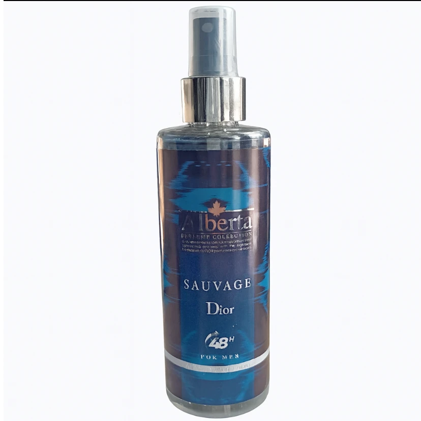 بادی اسپلش مردانه آلبرتا مدل Sauvage Dior – Alberta Men Body Splash Sauvage حجم 250 میلی‌لیتر