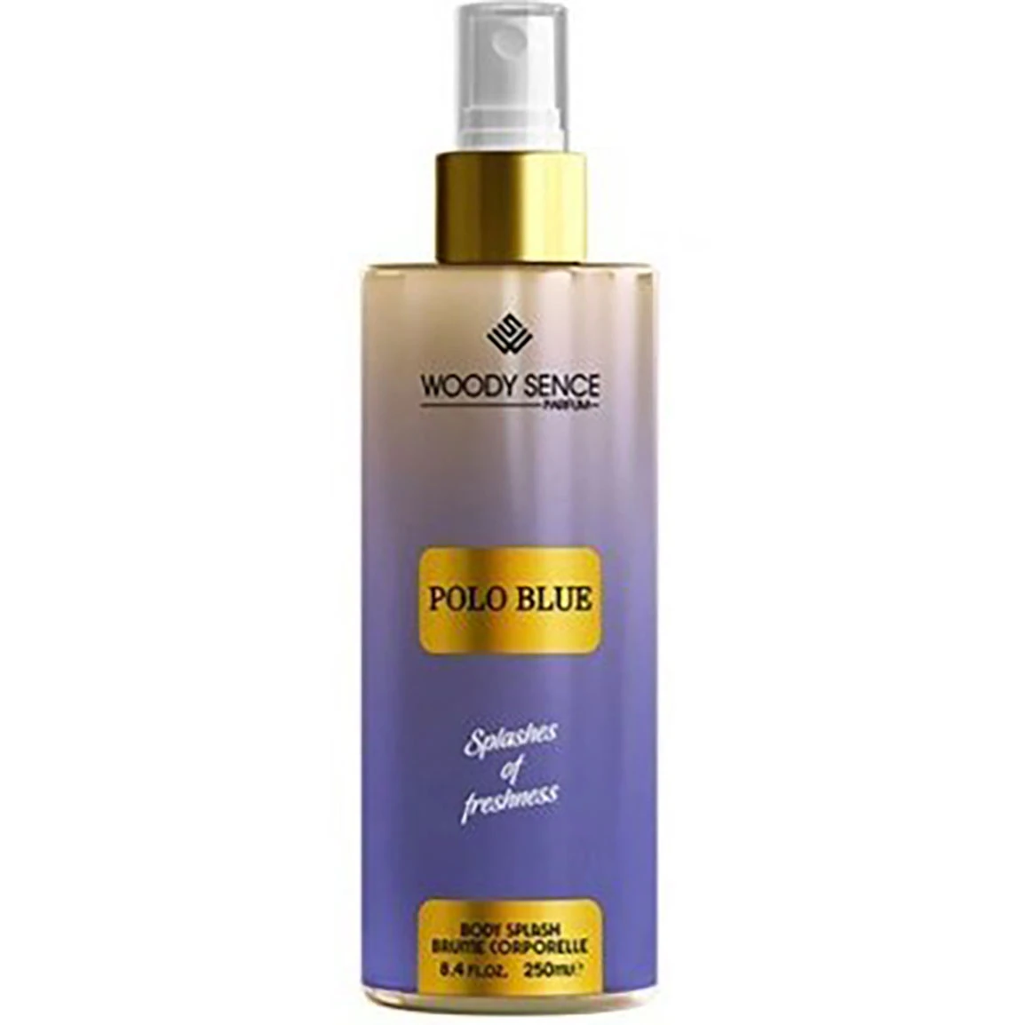 بادی اسپلش مردانه وودی سنس Woody Sence مدل پولو بلو Polo Blue حجم 250ml