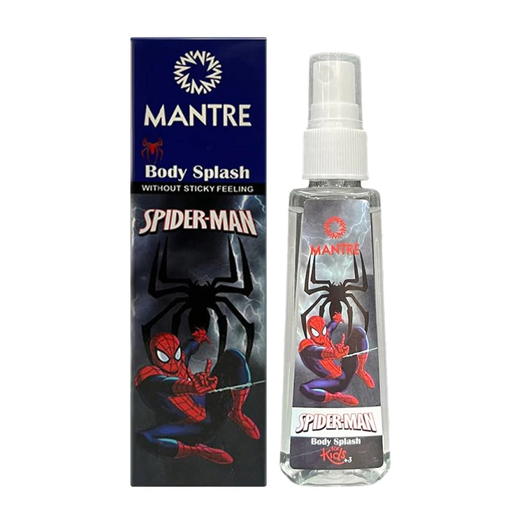 بادی اسپلش کودک مانتره مدل SPIDER MAN حجم 80 میلی لیتر