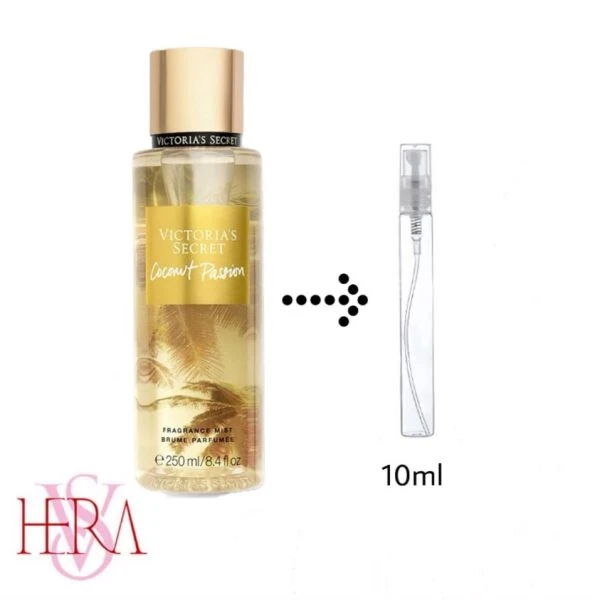 بادی میست زنانه کوکونات پشن دکانت 10 میل برند ویکتوریا سیکرت Coconut Passion Body Mist Victoria`s Secret